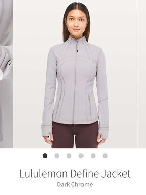 Lululemon Define Jacket Dark Chrome. Size 6. VGUC